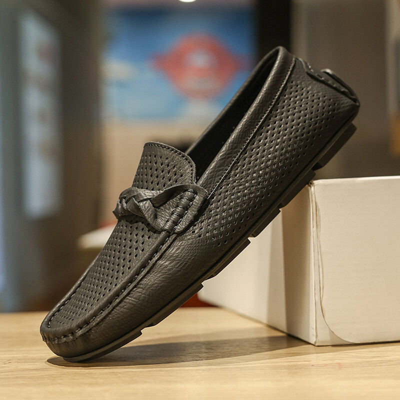 Γνήσιο δέρμα Ανδρικά Loafers Ανδρικά παπούτσια αναψυχής Walk Μοκασίνια αναπνέοντα αθλητικά παπούτσια Ανδρικά παπούτσια οδήγησης Comfort Boat Flats