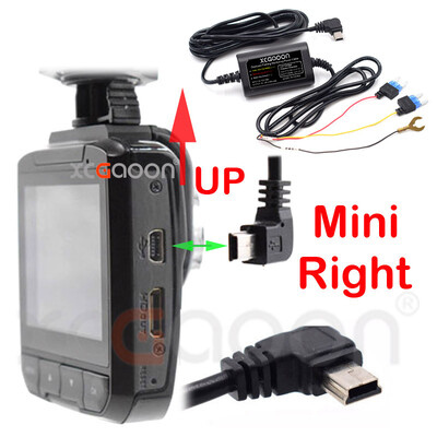 CarDash Cam Wire DVR Hardwire Cable Kit Video Recorder 12V-24V la 5V 2.5A Mini Micro Type-C USB Charger Line Auto Dashcam Camera