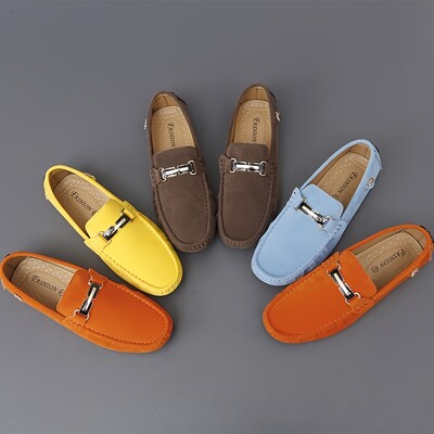 Loafers Παπούτσια για άντρες Δερμάτινα παπούτσια οδήγησης ρετρό μόδα Docksides Boat παπούτσια Κλασικά ανδρικά σχεδιαστικά επίπεδη παπούτσια Μεγάλο σουέτ