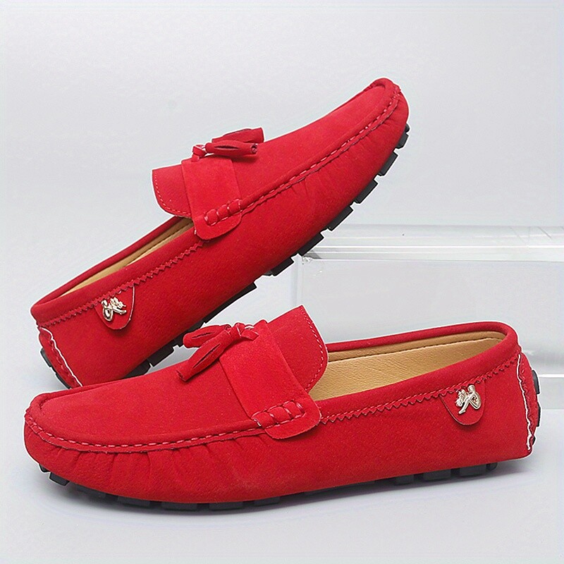 Mocasini Pantofi pentru bărbați Pantofi de conducere din piele Pantofi de șofer de modă retro Docksside Pantofi de bărci clasici pentru bărbați Pantofi plat de designer de marime mare, piele de căprioară