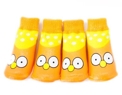 Väikeste koerte lemmikloomasokid karbis 4 tk/komplekt Veekindlad kutsikakingad Sügis-/talvised lemmikloomasokid koertele kutsikad