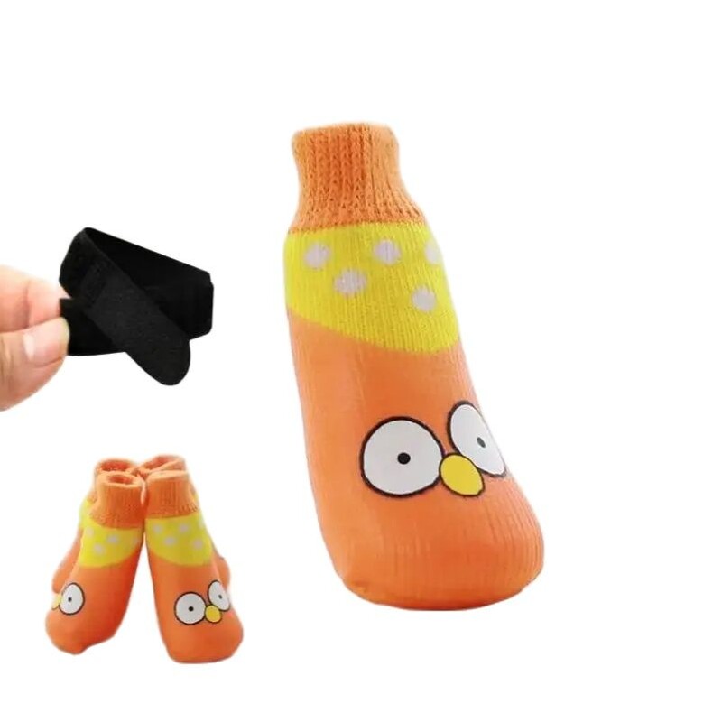 Väikeste koerte lemmikloomasokid karbis 4 tk/komplekt Veekindlad kutsikakingad Sügis-/talvised lemmikloomasokid koertele kutsikad