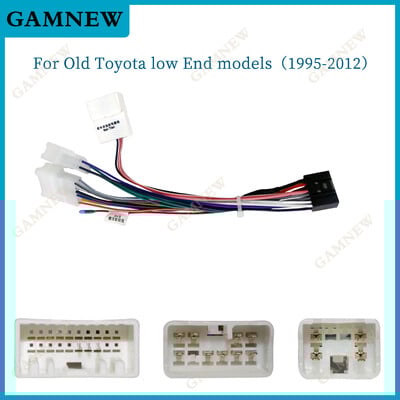 Cablajul adaptor radio auto 16PIN pentru cablul de alimentare audio Toyota Cabl de sârmă de cap