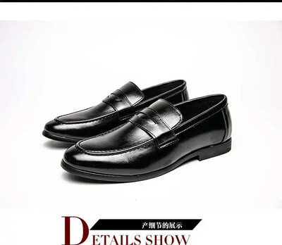 Luckman ανδρικά παπούτσια φορέματος PU δερμάτινα ανδρικά επαγγελματικά φορέματα loafers μυτερά παπούτσια