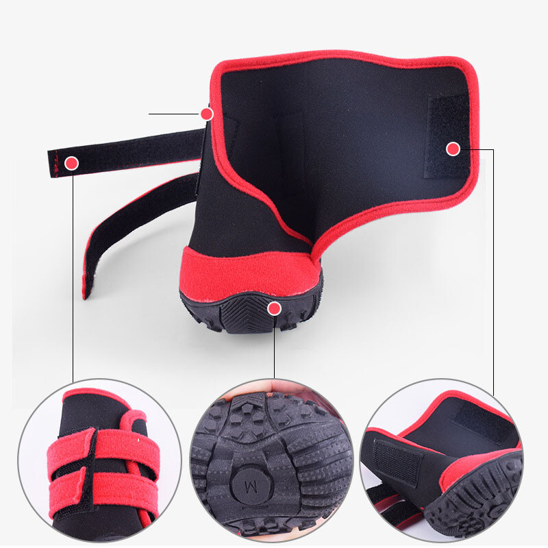 Cipele za pse Čizme za pse Protuklizni potplat Cipele za male i velike pse Vodootporne čizme za pse na otvorenom za jesen i zimu 4 kom.