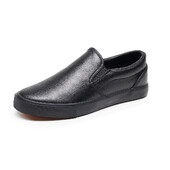 Crne vodootporne mikrofibre, muške, ženske cipele za slobodno vrijeme, s ravnim dnom, mekim potplatom, mokasine, tenisice otporne na habanje, muške cipele