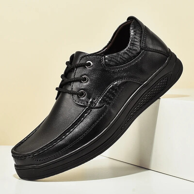 Νέα ανδρικά casual δερμάτινα παπούτσια, φορέστε άνετα loafers οδήγησης, επώνυμες τάσεις μόδας, ανδρικά άνετα slip-on flat