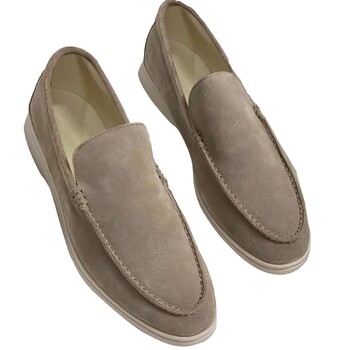 Νέα Loafer Ανδρικά Παπούτσια Casual Flat παπούτσια Υψηλής ποιότητας PU Loafers Fashion Ανδρικά Solid Slip-On Party Στρογγυλή κεφαλή πάνινα παπούτσια με χοντρή σόλα