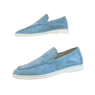 Mocasini noi Pantofi pentru bărbați Pantofi plat ocazional Mocasini din PU de înaltă calitate.