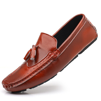MAEDEF Ανδρικά Loafers Παπούτσια Άνετα slip-on Driving Moccasins Ανδρικά μάρκα καφέ δερμάτινα παπούτσια για σκάφος Casual Flat παπούτσια για άνδρες