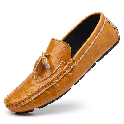 MAEDEF Ανδρικά Loafers Παπούτσια Άνετα slip-on Driving Moccasins Ανδρικά μάρκα καφέ δερμάτινα παπούτσια για σκάφος Casual Flat παπούτσια για άνδρες