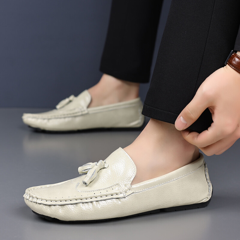 MAEDEF Ανδρικά Loafers Παπούτσια Άνετα slip-on Driving Moccasins Ανδρικά μάρκα καφέ δερμάτινα παπούτσια για σκάφος Casual Flat παπούτσια για άνδρες