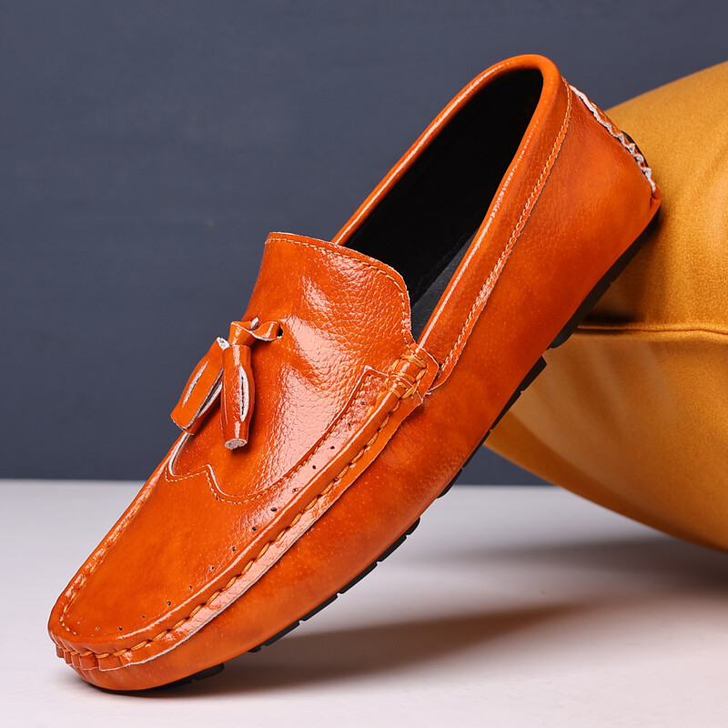 MAEDEF Ανδρικά Loafers Παπούτσια Άνετα slip-on Driving Moccasins Ανδρικά μάρκα καφέ δερμάτινα παπούτσια για σκάφος Casual Flat παπούτσια για άνδρες
