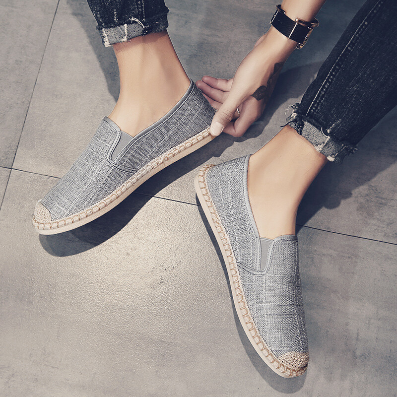 PUPUDA Muške mokasine Meke visokokvalitetne proljetne platnene ribarske cipele Tenisice Muške espadrile Trend Ravne cipele Muške ljetne