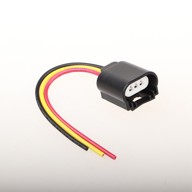 2 vnt. automobilio H13 9008 lemputės lizdo adapterio keramika, 3 kontaktų priekiniams žibintams, moteriškos kištuko jungties priedai