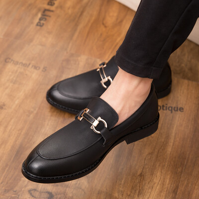 Bărbați pantofi casual Pantofi confortabili din piele pantofi în aer liber anti-alunecare, respirabili, mocasini de modă, pantofi pantofi casual pentru bărci p4