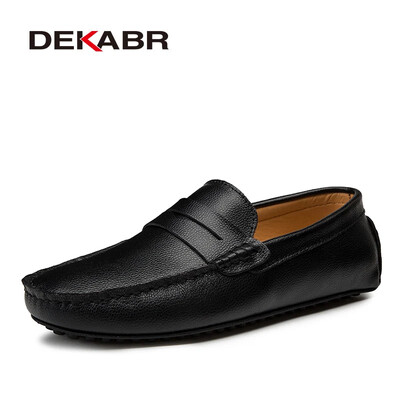 DEKABR Dimensiune mare 38 ~ 49 Mocasini pentru bărbați din piele naturală Pantofi de barcă de modă pentru bărbați de marcă pantofi plat pentru bărbați din piele casual