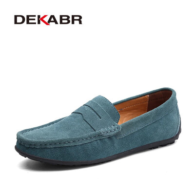 DEKABR Dimensiune mare 38 ~ 49 Mocasini pentru bărbați din piele naturală Pantofi de barcă de modă pentru bărbați de marcă pantofi plat pentru bărbați din piele casual