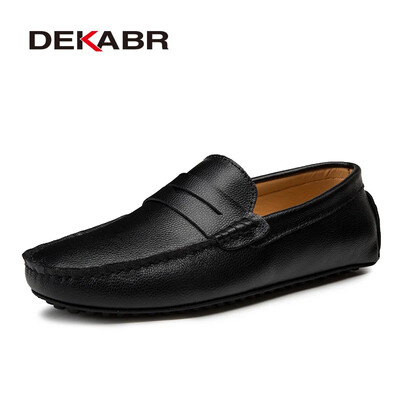 DEKABR Dimensiune mare 38 ~ 49 Mocasini pentru bărbați din piele naturală Pantofi de barcă de modă pentru bărbați de marcă pantofi plat pentru bărbați din piele casual