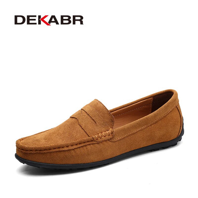 DEKABR Dimensiune mare 38 ~ 49 Mocasini pentru bărbați din piele naturală Pantofi de barcă de modă pentru bărbați de marcă pantofi plat pentru bărbați din piele casual
