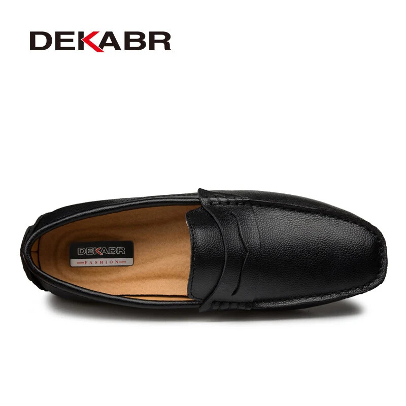 DEKABR Dimensiune mare 38 ~ 49 Mocasini pentru bărbați din piele naturală Pantofi de barcă de modă pentru bărbați de marcă pantofi plat pentru bărbați din piele casual