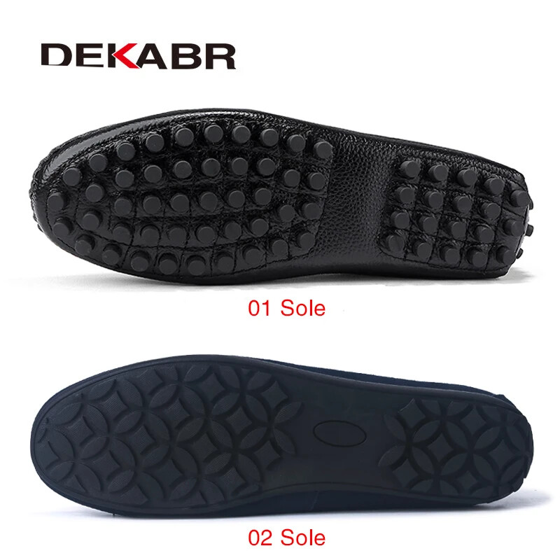 DEKABR Dimensiune mare 38 ~ 49 Mocasini pentru bărbați din piele naturală Pantofi de barcă de modă pentru bărbați de marcă pantofi plat pentru bărbați din piele casual
