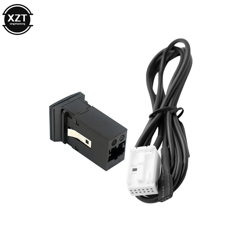 1 set adaptera za sučelje AUX prekidača za automobil u utičnici s kabelskim snopom za VW1 RCD510 RCD310 RNS315 Jetta 5 MK5 Golf 6 MK6
