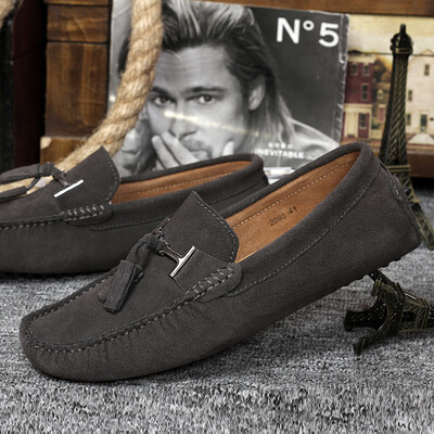 Muške ležerne cipele Modne muške kožne muške natikače Mokasine velike veličine Muške ravne cipele Udobne cipele za čamac Luksuzne visoke kvalitete