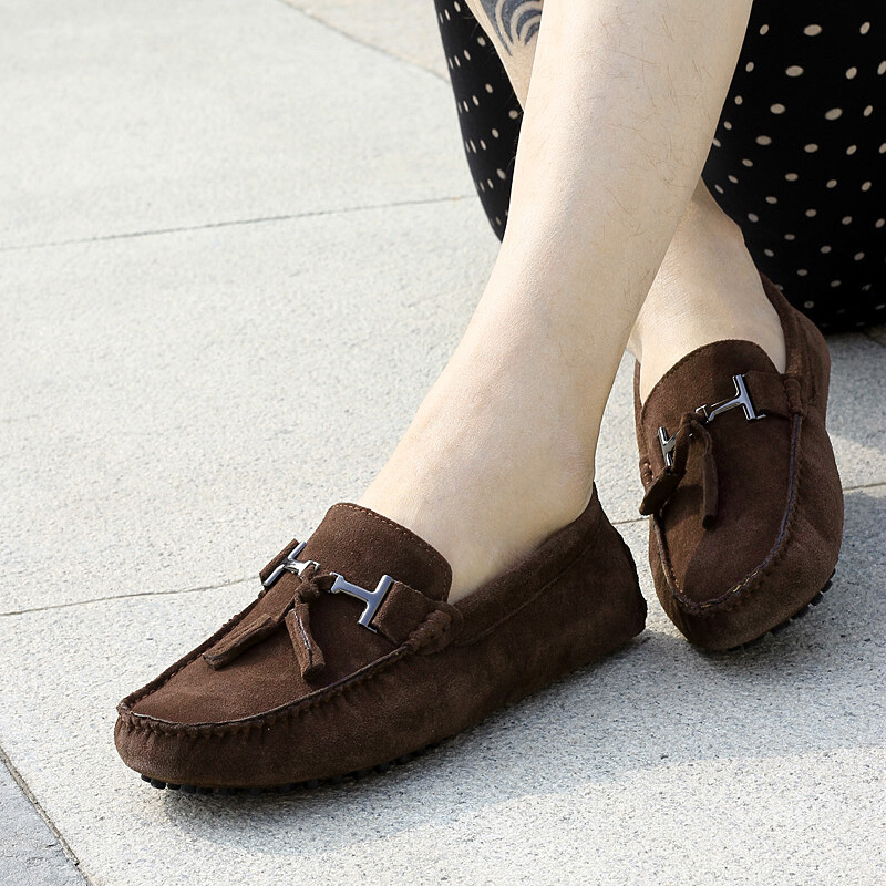 Muške ležerne cipele Modne muške kožne muške natikače Mokasine velike veličine Muške ravne cipele Udobne cipele za čamac Luksuzne visoke kvalitete