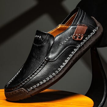 Ανδρικά δερμάτινα παπούτσια Casual Comfort Slip-on Loafer Μαλακά Penny Loafers για άντρες Ελαφρά παπούτσια για σκάφος οδήγησης