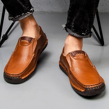 Ανδρικά δερμάτινα παπούτσια Casual Comfort Slip-on Loafer Μαλακά Penny Loafers για άντρες Ελαφρά παπούτσια για σκάφος οδήγησης