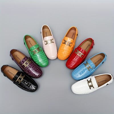 Pantofi casual din piele pentru bărbați, pantofi 2023, nou pentru bărbați, pantofi de rochie de lux, pantofi încălțăminte, pantofi pentru bărci din piele de șarpe.