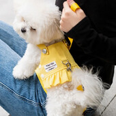 Haljina za pseću princezu, slatki pas, mrežasta haljina, mačić, štene, suknja za kućne ljubimce, ljetna haljina za pse, mašna, čipka, korejska pudla, odjeća za čivavu