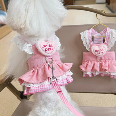 Haljina za pseću princezu, slatki pas, mrežasta haljina, mačić, štene, suknja za kućne ljubimce, ljetna haljina za pse, mašna, čipka, korejska pudla, odjeća za čivavu