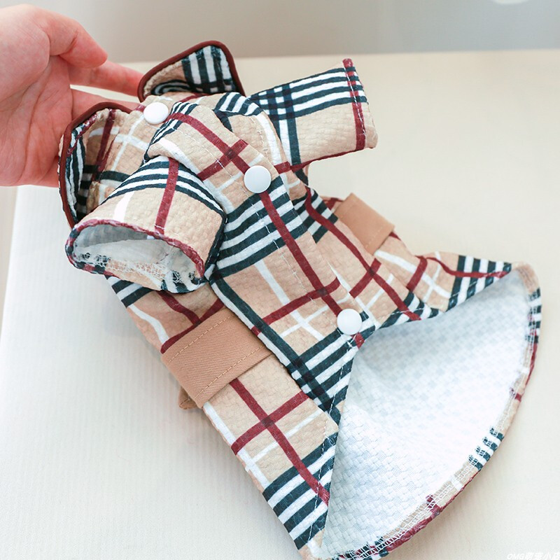 1PC Odjeća za kućne ljubimce Proljeće i jesen Zgodna vjetrovka za kavu Prsa i leđa Prikladno za male i srednje pse