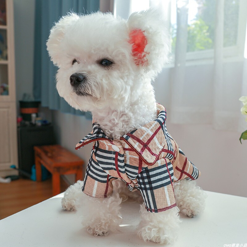 1PC Odjeća za kućne ljubimce Proljeće i jesen Zgodna vjetrovka za kavu Prsa i leđa Prikladno za male i srednje pse