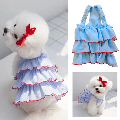 Rochie de vară pentru câini Fusta pentru pisici Îmbrăcăminte pentru animale de companie Fusta de pluș Chihuahua Îmbrăcăminte prințesă pentru cățeluș Haine drăguță pentru cățeluș Rochie pentru prințesă pentru câine