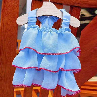 Rochie de vară pentru câini Fusta pentru pisici Îmbrăcăminte pentru animale de companie Fusta de pluș Chihuahua Îmbrăcăminte prințesă pentru cățeluș Haine drăguță pentru cățeluș Rochie pentru prințesă pentru câine