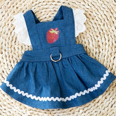 Φόρεμα σκύλου Princess Style Pet τζιν φούστα για σκύλους για μικρό σκύλο Καλοκαιρινό νυφικό για κουτάβι Φούστα γάτας Ζαρτιέρες Chihuahua Ρούχα για σκύλους