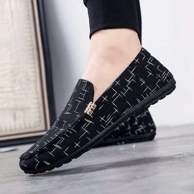 Muške natikače Proljeće Ljeto Muške cipele Ležerne cipele za hodanje Lagane platnene cipele za mlade Muška prozračna modna ravna obuća za čamce