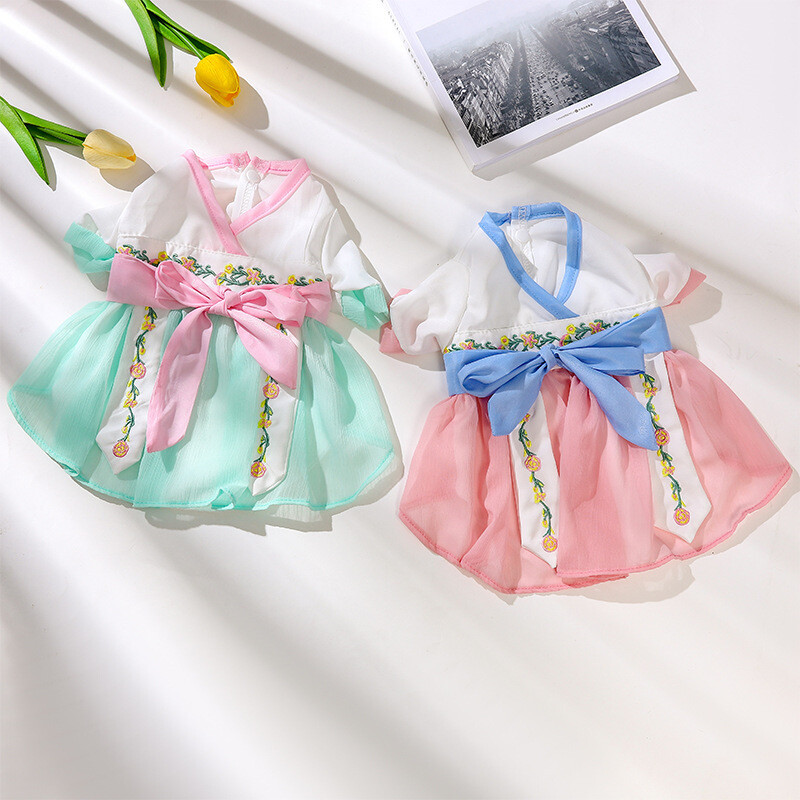 Luksuzna odjeća za pse Haljina za pse Suncokret Ljetne nošnje Mašna za kućne ljubimce Čipkana suknja za pse Chihuahua Bichon Odjeća za mače Odjeća za štene