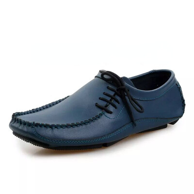 Ehtsast nahast meeste vabaajajalatsid Moepüksid 2021 Hiljuti kvaliteetsed käsitsi valmistatud paadikujulised sõidujalatsid Mees Zapatos De Hombre