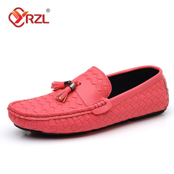 YRZL Δερμάτινα Loafers Ανδρικά παπούτσια οδήγησης slip on παπούτσια Ανδρικά υψηλής ποιότητας Άνετα μεγάλου μεγέθους Κλασικά Casual Ανδρικά Loafers