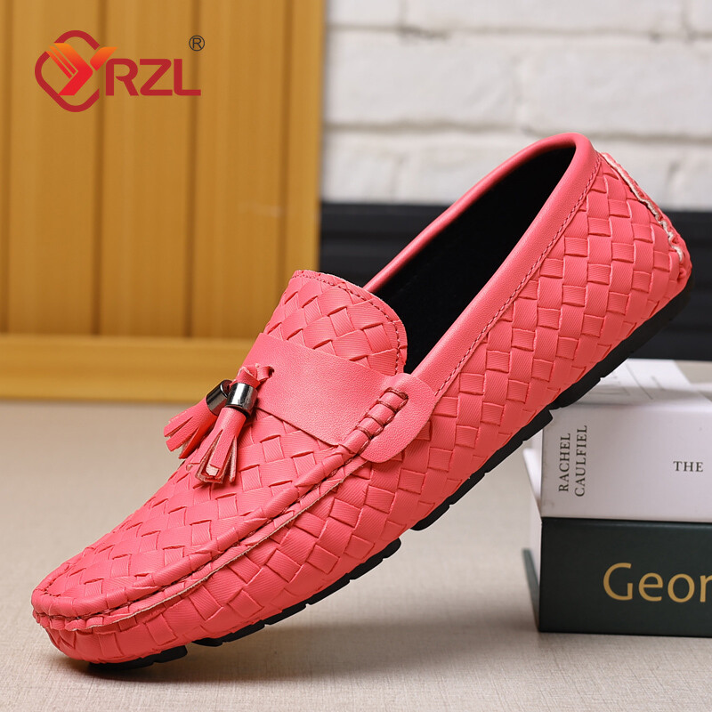 YRZL kožne mokasine Muške cipele za vožnju Muške cipele visoke kvalitete, udobne velike veličine Muške klasične ležerne muške mokasine