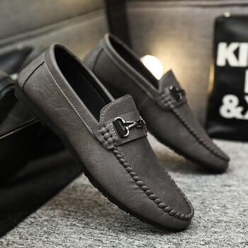 2023 Ιταλικά ανδρικά παπούτσια Casual Luxury μάρκας Summer Loafers Δερμάτινα μοκασίνια ελαφριά αναπνεύσιμα παπούτσια για σκάφος