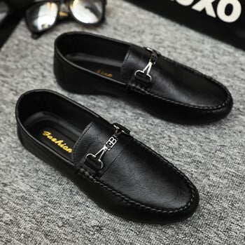 2023 Ιταλικά ανδρικά παπούτσια Casual Luxury μάρκας Summer Loafers Δερμάτινα μοκασίνια ελαφριά αναπνεύσιμα παπούτσια για σκάφος