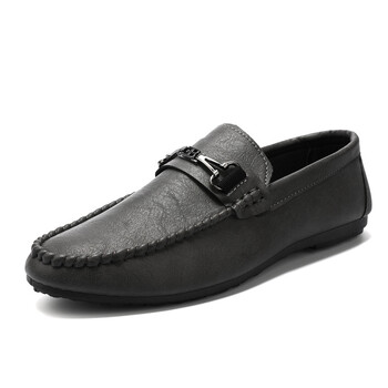 2023 Ιταλικά ανδρικά παπούτσια Casual Luxury μάρκας Summer Loafers Δερμάτινα μοκασίνια ελαφριά αναπνεύσιμα παπούτσια για σκάφος