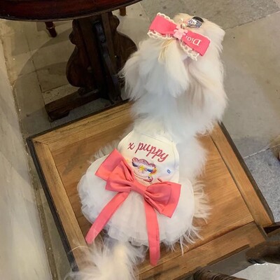 Haljine za pse za male pse Odjeća Ljetna haljina za princezu za kućne ljubimce Leptir leptir Tanka Nova plima