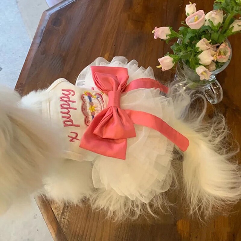 Haljine za pse za male pse Odjeća Ljetna haljina za princezu za kućne ljubimce Leptir leptir Tanka Nova plima