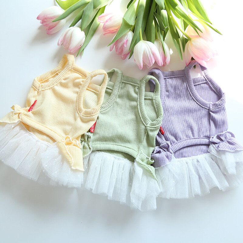 Haljina za pse i mačke, mali cvjetni dizajn, suknja za štene za kućne ljubimce, jesensko/zimska odjeća, 5 veličina, 3 boje